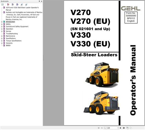 gehl skid steer service manual|gehl operators manual free download.